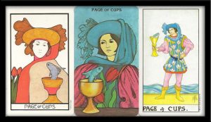 page of cups person