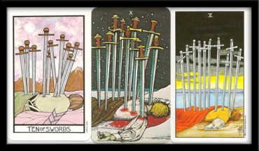 swords ten tarot meaning tarotteachings