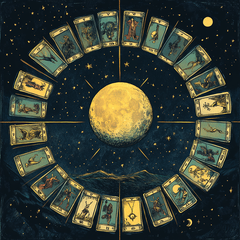 Using Tarot for Each Moon Phase